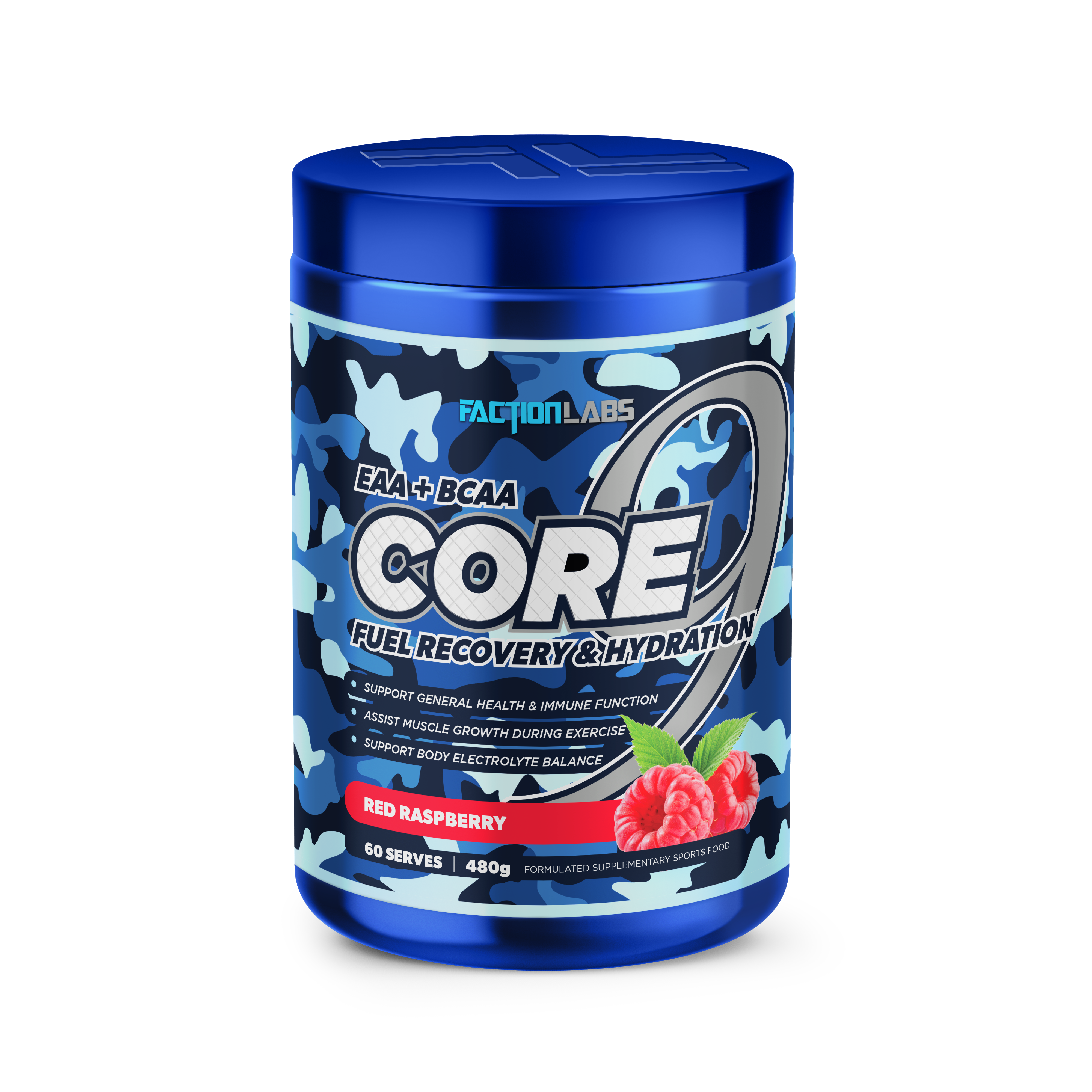 CORE 9 - Product Image - 60 Serve - Red Raspberry (#1)