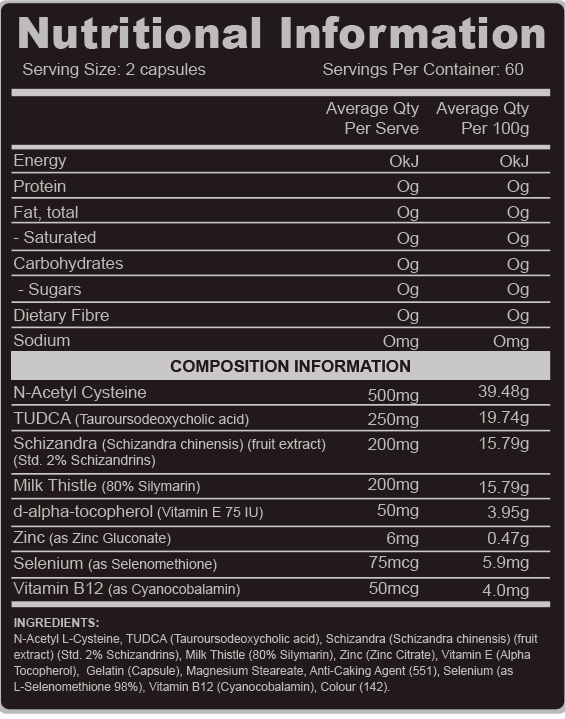 Tonic Nutrition Information